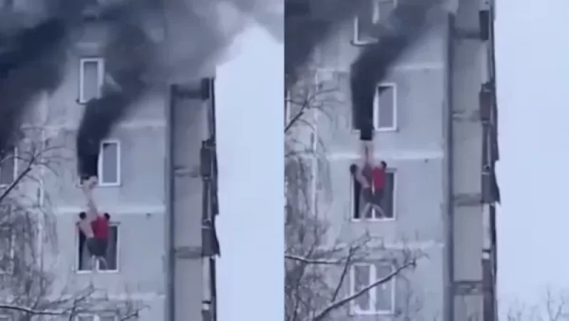 Students escape from burning building, former convict arrested for arson in Russia