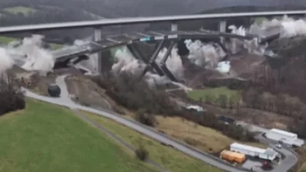 ՏԵՍԱՆՅՈՒԹ. Գերմանիայում պայթեցրել են 70 մետր բարձրությամբ կամուրջ