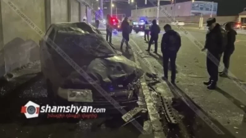 Խոշոր ավտովթար՝ Երևանում․ կա վիրավոր