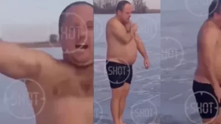 18+. ՏԵՍԱՆՅՈՒԹ. Տղամարդը ցատկել է սառցե գետն ու խեղդվել. Ուկրաինա