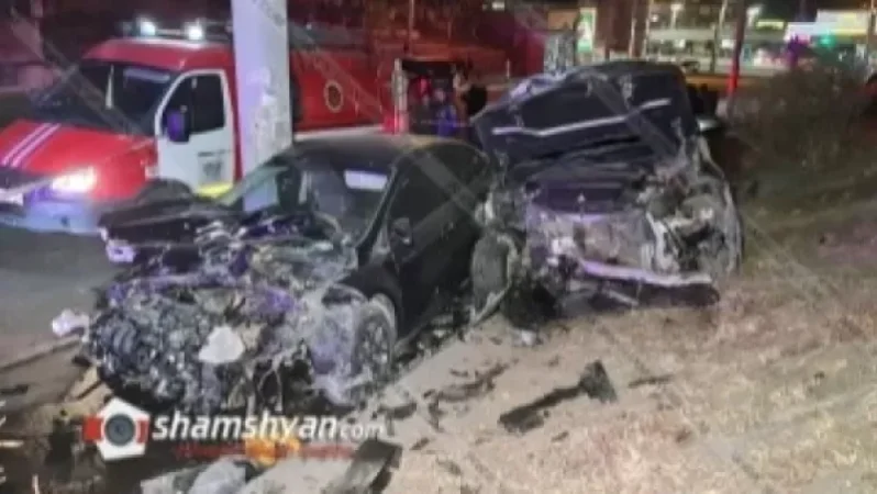 Երևանում «գոլդ» համարանիշներով BMW X6-ի վարորդը իր ավտոմեքենան ու Ford Focus-ը վերածել է մետաղե ջարդոնի