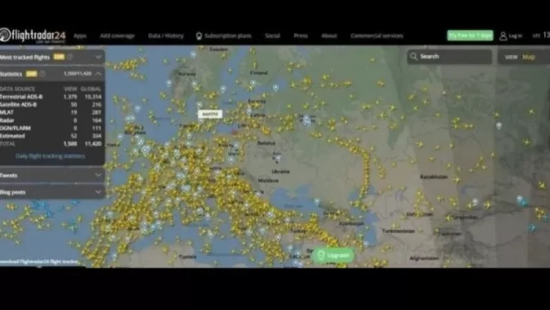 Ուկրաինայի երկինքը հենց հիմա