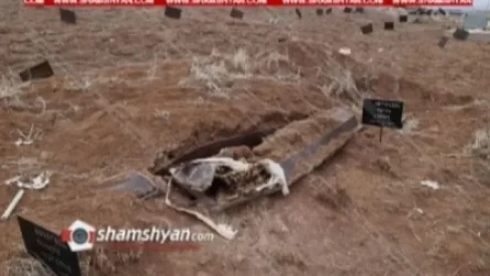 Նուբարաշենում որոշ հանգուցյալների գերեզմաններ ու մարդկային ոսկորներ հայտնվել են բաց երկնքի տակ