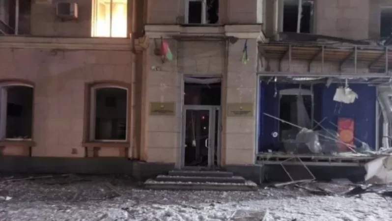 Խարկովում Ադրբեջանի պատվավոր հյուպատոսության շենքը լրջորեն վնասվել է