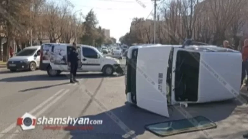 Ավտովթար՝ Երևանում. բախվել են ՎԱԶ 2121-ն ու Fiat-ը