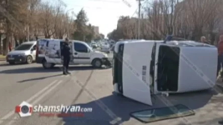 Ավտովթար՝ Երևանում. բախվել են ՎԱԶ 2121-ն ու Fiat-ը