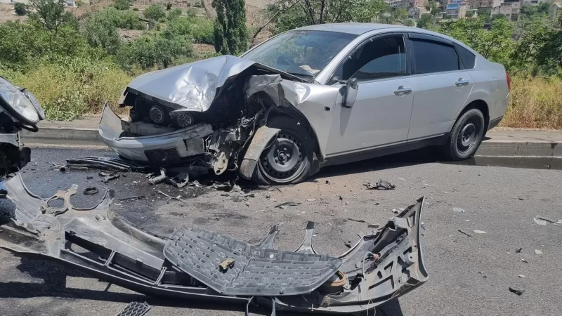 PHOTOS: Accident in Hrazdan Gorge Leaves Injured