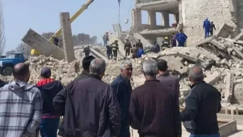 A School Collapsed in Nakhchivan: There Are Casualties and Injuries