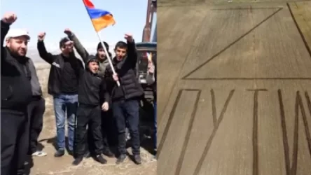 ՏԵՍԱՆՅՈՒԹ. Գյումրեցի ֆերմերները 200 մետրանոց Z տառ են գրել և տեսաուղերձով ողջույններ փոխանցել Պուտինին