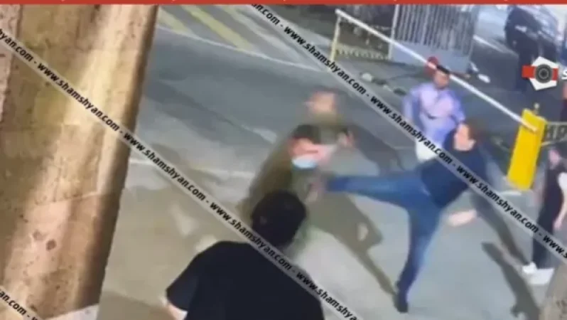 Photos: Police Colonel Attacks Security Staff with Weapon at Hospital