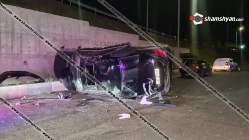 Կասկադյորական ավտովթար Երևանում, մշակույթի տան մեթոդիստը Mercedes-ով տապալել է էլեկտրասյունը. կան վիրավորներ