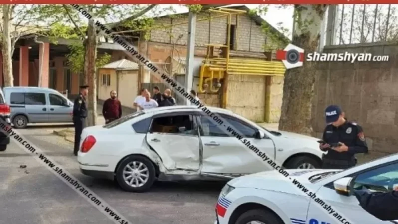Լուսանկարներ. Ավտովթար Երևանում. բախվել են Ջալալ Հարությունյանի Toyota Land Cruiser-ն ու Nissan Teana-ն