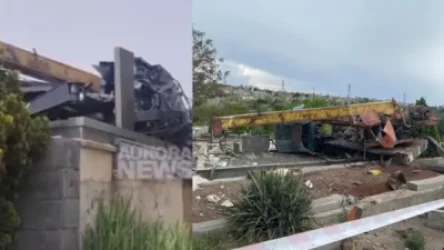 ՏԵՍԱՆՅՈՒԹ. Ողբերգական վթար` «Թոխմախի» գերեզմանատանը. վերամբարձ կռունկը կողաշրջվել է, վարորդը` մահացել