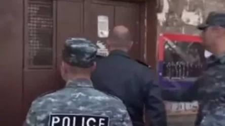 ՏԵՍԱՆՅՈՒԹ․ Ոստիկանները փորձում են բերման ենթարկել շենքի մուտքում թաքնված ակտիվիստին