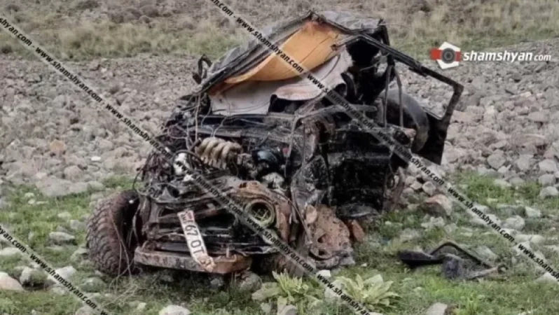 Խոշոր ավտովթար Արարատի մարզում. УАЗ-ը մոտ 600 մետր գլորվելով, հայտնվել է ձորում. կա 4 վիրավո, որոնցից մեկը էլցանցի տնօրեն է. Shamshyan. com