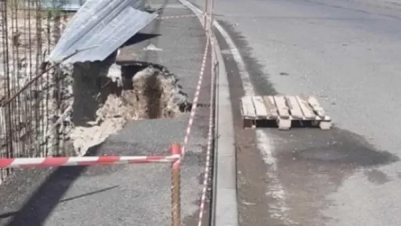 Փլուզում Երևանի Գոգոլի փողոցում