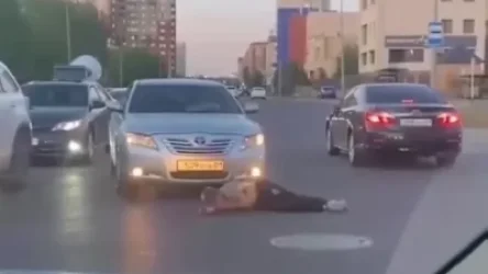 18+. ՏԵՍԱՆՅՈՒԹ. Նուր-Սուլթանում սալտո անող երիտասարդը ավտոմեքենայի տակ է ընկել