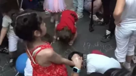 ՏԵՍԱՆՅՈՒԹ․ Ընդդիմության ակցիայի ընթացքում երեխաները կառավարության մոտ նկարել և գրել են «Նիկոլը դավաճան»