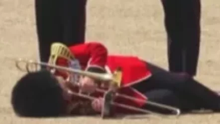 ՏԵՍԱՆՅՈՒԹ. Լոնդոնում գվարդիականը կորցրել է գիտակցությունը, կանգնել ոտքի և փորձել շարունակել նվագել