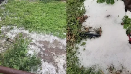 Հորդառատ անձրև և կարկուտ Ասկերանում