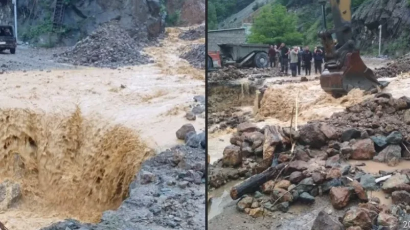 Հորդառատ անձրևներ և սելավային հոսք Լոռիում․ Ախթալա-Շամլուղ ճանապարհը երկկողմանի փակ է