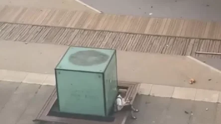 ՏԵՍԱՆՅՈՒԹ․ Փարիզի արվարձանում տղամարդը հանգիստ սենդվիչ է ուտում ցուցարարների և ոստիկանների բախումների ֆոնին