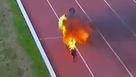 ՏԵՍԱՆՅՈՒԹ. Ֆրանսիացին ինքնահրկիզվել է և Գինեսի գրքում վազքի ռեկորդ սահմանել