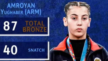Յուղաբեր Ամրոյանը բրոնզե մեդալ է նվաճել Մ15 ծանրամարտի Եվրոպայի առաջնությունում