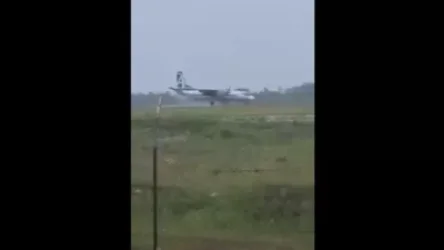 ՏԵՍԱՆՅՈՒԹ․ Ինքնաթիռը մի կերպ է կարողանում վայրէջք կատարել