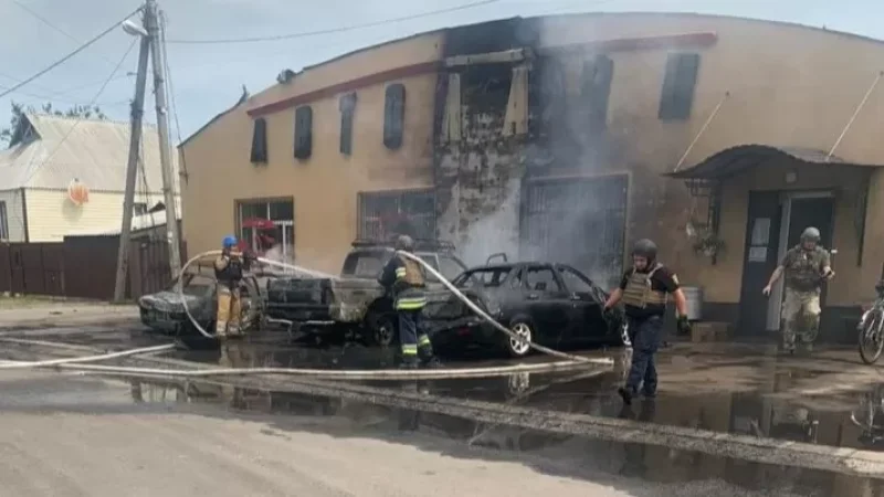 Photos: Russian Forces Shell Liman in Donetsk Region, Casualties Reported