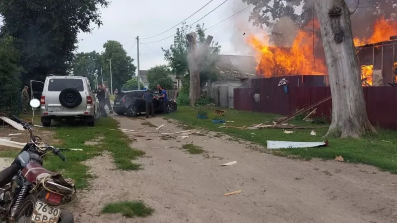 Photos: Ukrainian Armed Forces Shell One of the Villages in Bryansk, Elderly Woman Killed