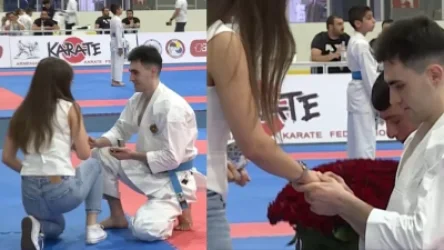 ՏԵՍԱՆՅՈՒԹ․ Ամուսնության անսովոր առաջարկություն՝ ՀՀ կարատեի գավաթի մրցաշարում