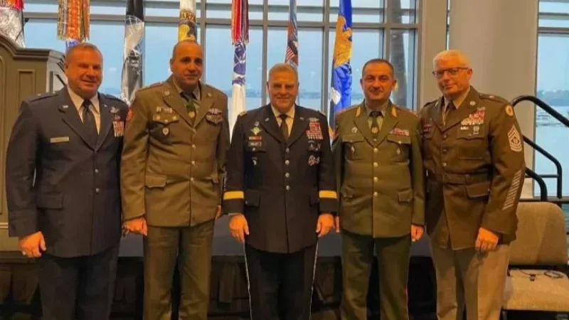 Chief of the General Staff Holds Brief Meeting with U.S. Joint Chiefs of Staff Chairman General Mark Milley