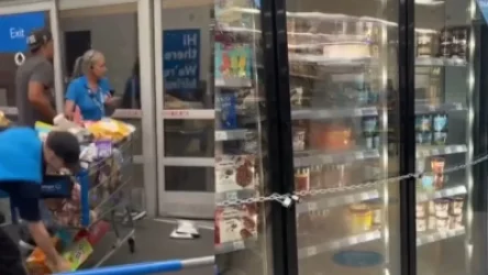 ՏԵՍԱՆՅՈՒԹ․ Խանութի վաճառողները գողերի հետ քաշում են մթերային սայլերը՝ թույլ չտալու գողանալ ապրանքները․ ԱՄՆ