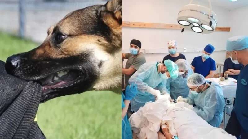 Photographs: A Dog Bites 8-Year-Old Boy in Spitak, Doctors Fight for His Life