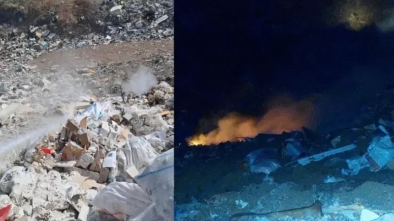 Photos: Another Fire at the Nubarashen Landfill