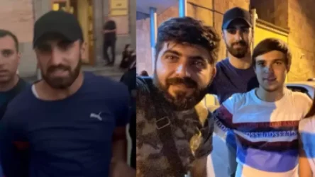 Արցախի դրոշը ծածանած ու բերման ենթարկված երիտասարդը դուրս է եկել ոստիկանությունից