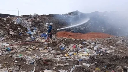 Խոշոր հրդեհ՝ Նուբարաշենի աղբավայրում. հրդեհաշիջմանը ներգրավվել է 4 ջրատար