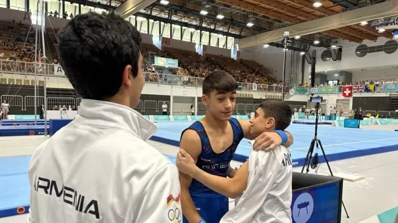 Photographs. Armenian Athletes Win Gold and Bronze Medals at European Youth Olympic Festival