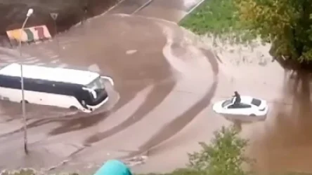 ՏԵՍԱՆՅՈՒԹ․ Հորդառատ անձրևը «ծածկել է» Եկատերինբուրգի փողոցները