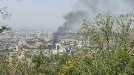Հրդեհ՝ Երևանում․ հեռվից տեսանելի է բարձրացող ծուխը