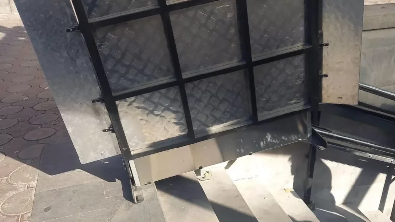 Deliberate Damage to Elevator Adapted for Underground Passage