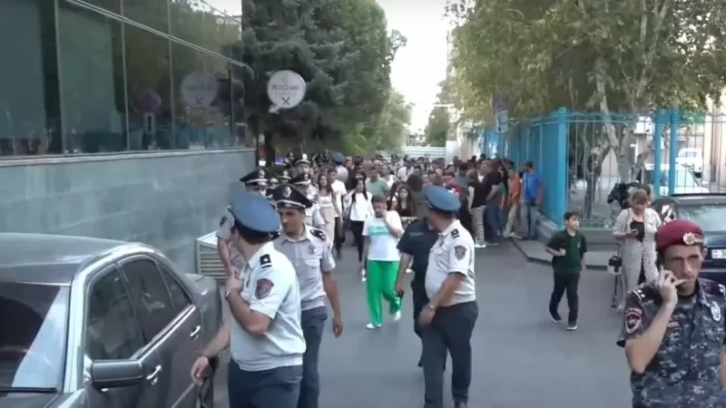 Ակցիա՝ Երևանում ՄԱԿ–ի գրասենյակի դիմաց