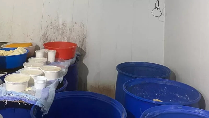 Photos: Dairy Production Facility's Operations Suspended by Food Safety Authority