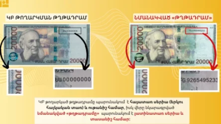 Շրջանառության մեջ հայտնաբերվում են հուշանվերային «թղթադրամներ». Կենտրոնական բանկ