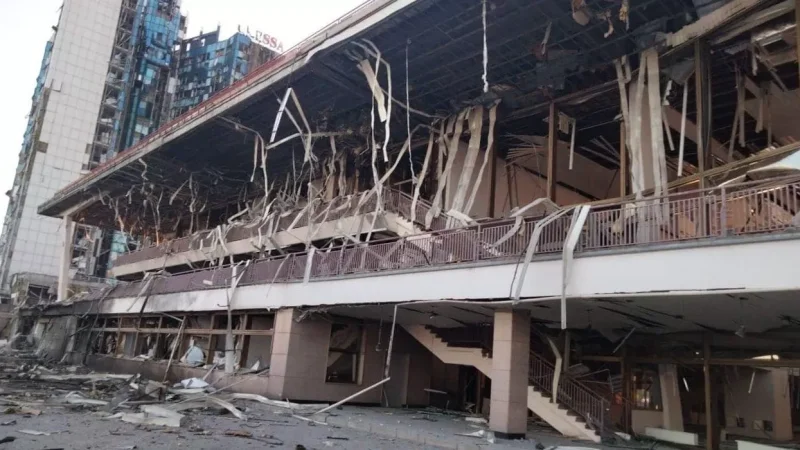 Images: How the Hotel Near the Ukrainian Seaport Terminal Destroyed by Russians Looks