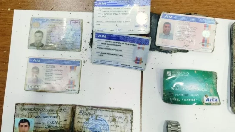 Photographs: A New Batch of Personal Items Discovered at the Explosion Site in Artsakh