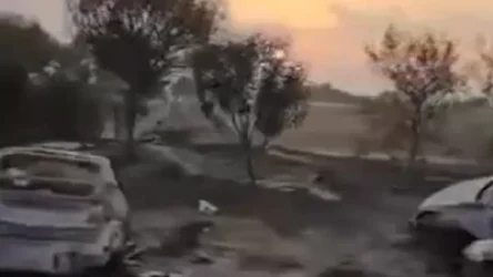 ՏԵՍԱՆՅՈՒԹ․ Այրված և ավերված մեքենաներ՝ դեպի Իսրայելի Ռեյմ բնակավայր տանող մայրուղու վրա