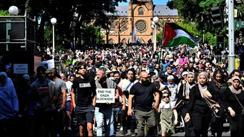 Հազարավոր ավստրալացիներ հաջակցություն Պաղեստինի ցույց են իրականացնում
