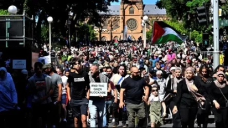 Հազարավոր ավստրալացիներ հաջակցություն Պաղեստինի ցույց են իրականացնում